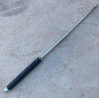 Bastao Retr�til Cromado com Quebra Vidro