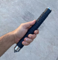 Bastao Retr�til Cromado com Quebra Vidro