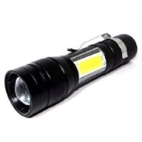 Lanterna T�tica Potente Led Recarreg�vel Usb Zoom Luz Cob