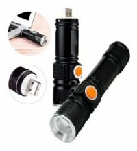 Mini Lanterna T�tica Luatek Led Recarreg�vel USB LT414